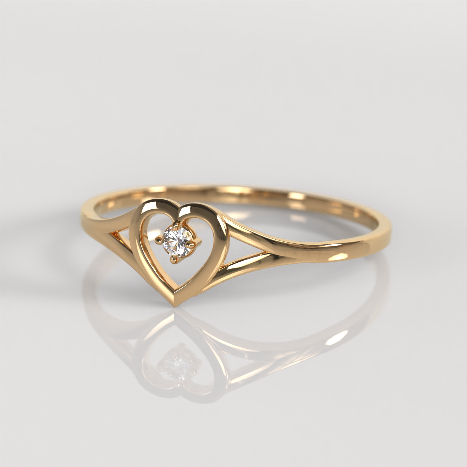 Anillo Gwen - Oro Rosado 18K