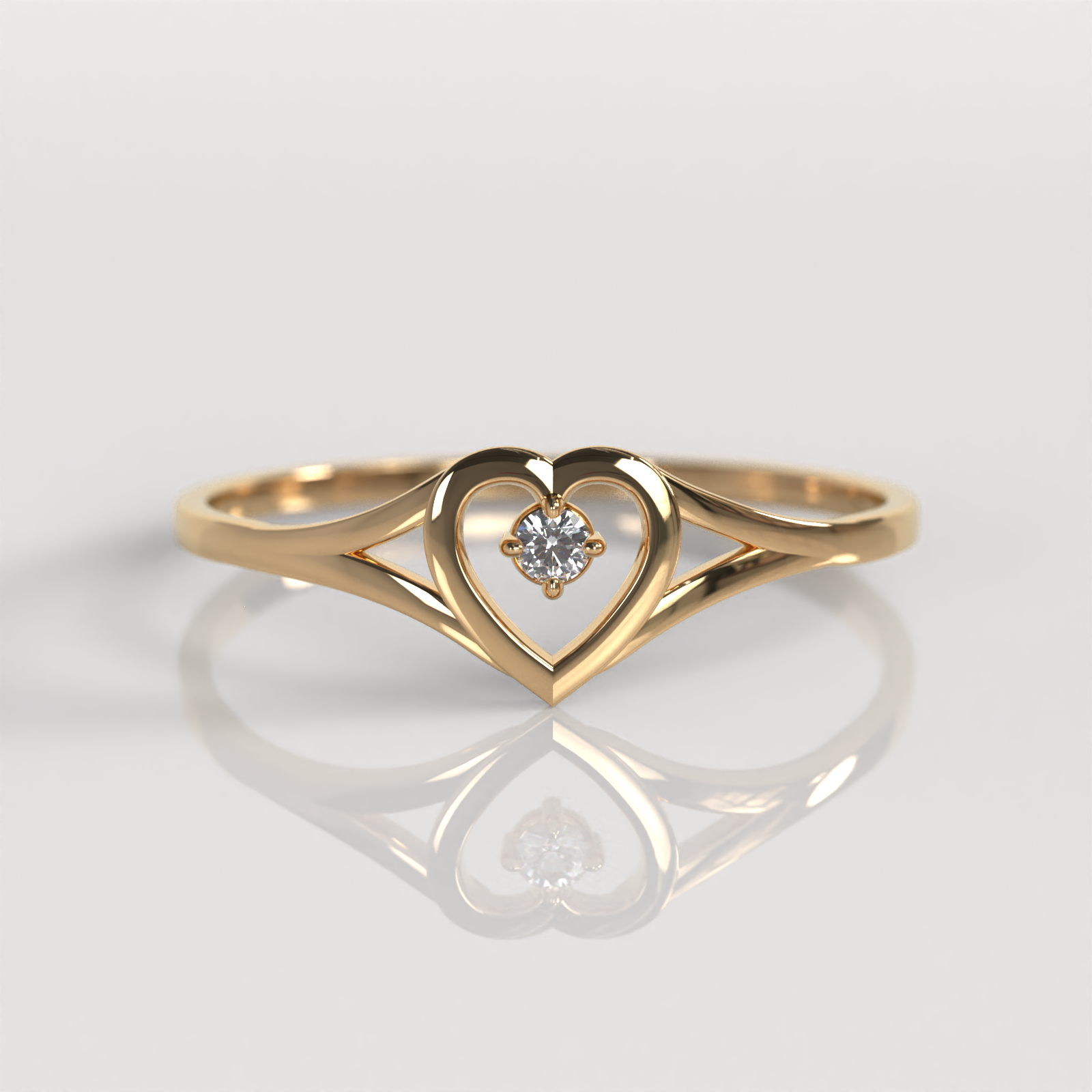 Anillo Gwen - Oro Rosado 18K