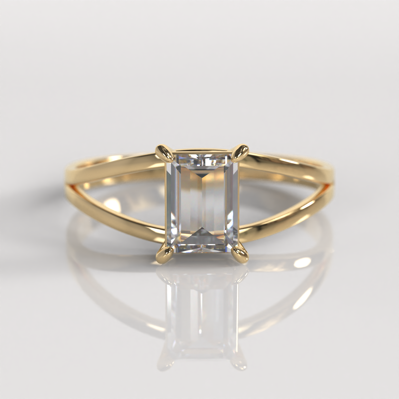 Anillo de Compromiso Zelia - Oro Amarillo 18K