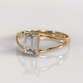 Anillo de Compromiso Zelia - Oro Rosado 18K