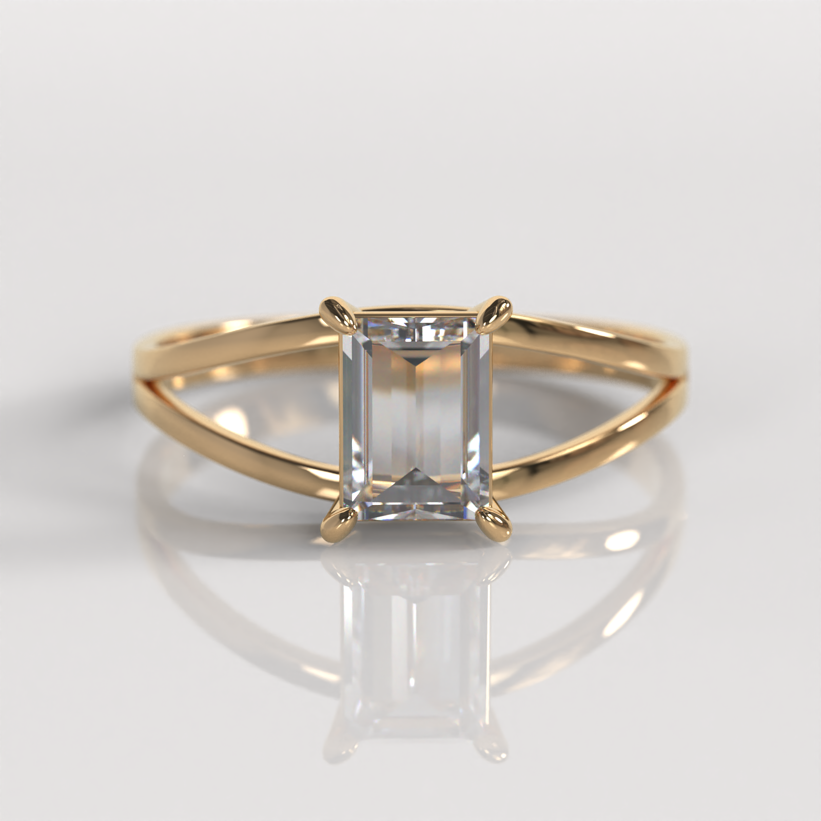 Anillo de Compromiso Zelia - Oro Rosado 18K