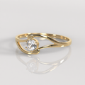 Anillo de Compromiso Adelle - Oro Amarillo 18K