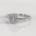 Anillo de Compromiso Seraphine - Oro Blanco 18K