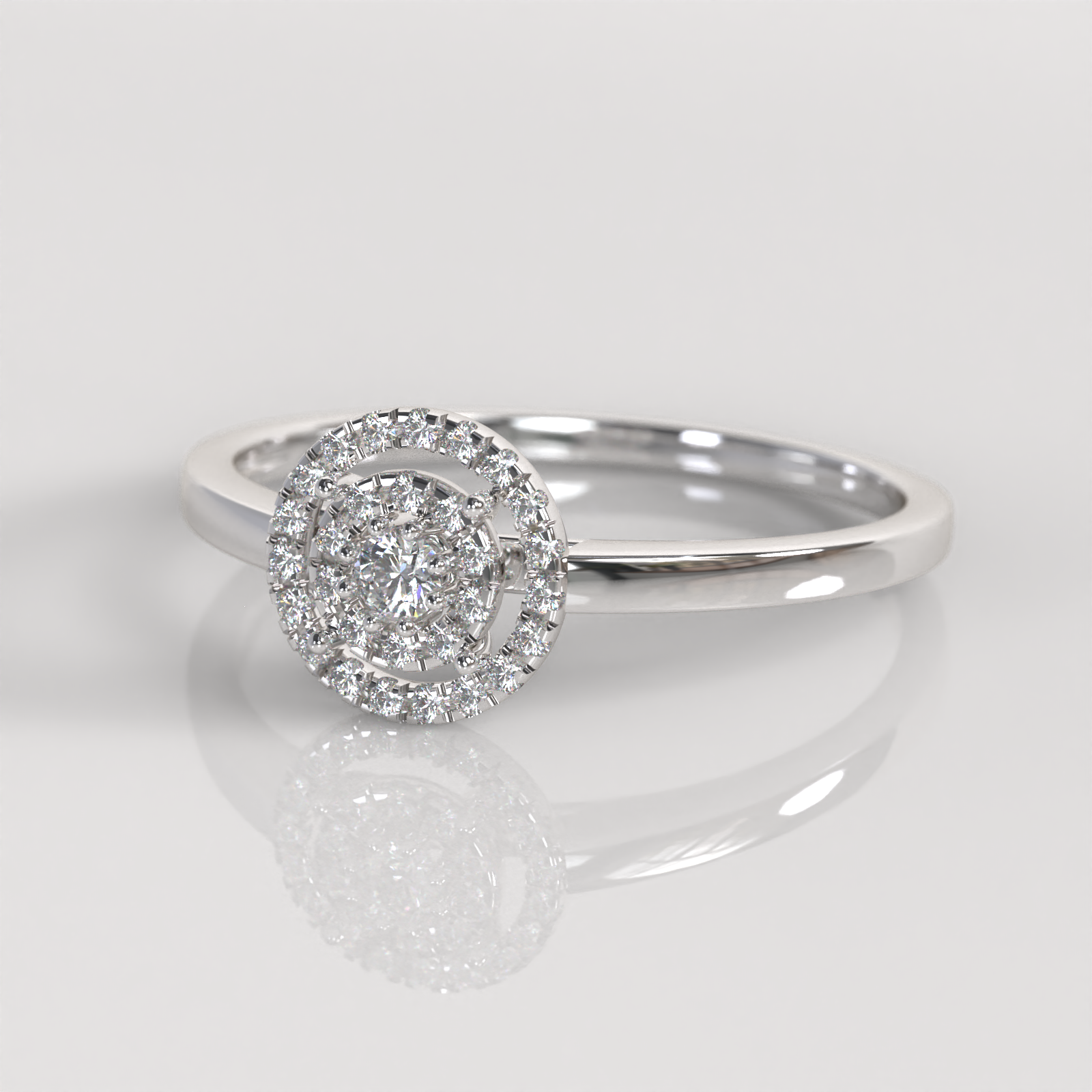 Anillo de Compromiso Seraphine - Plata