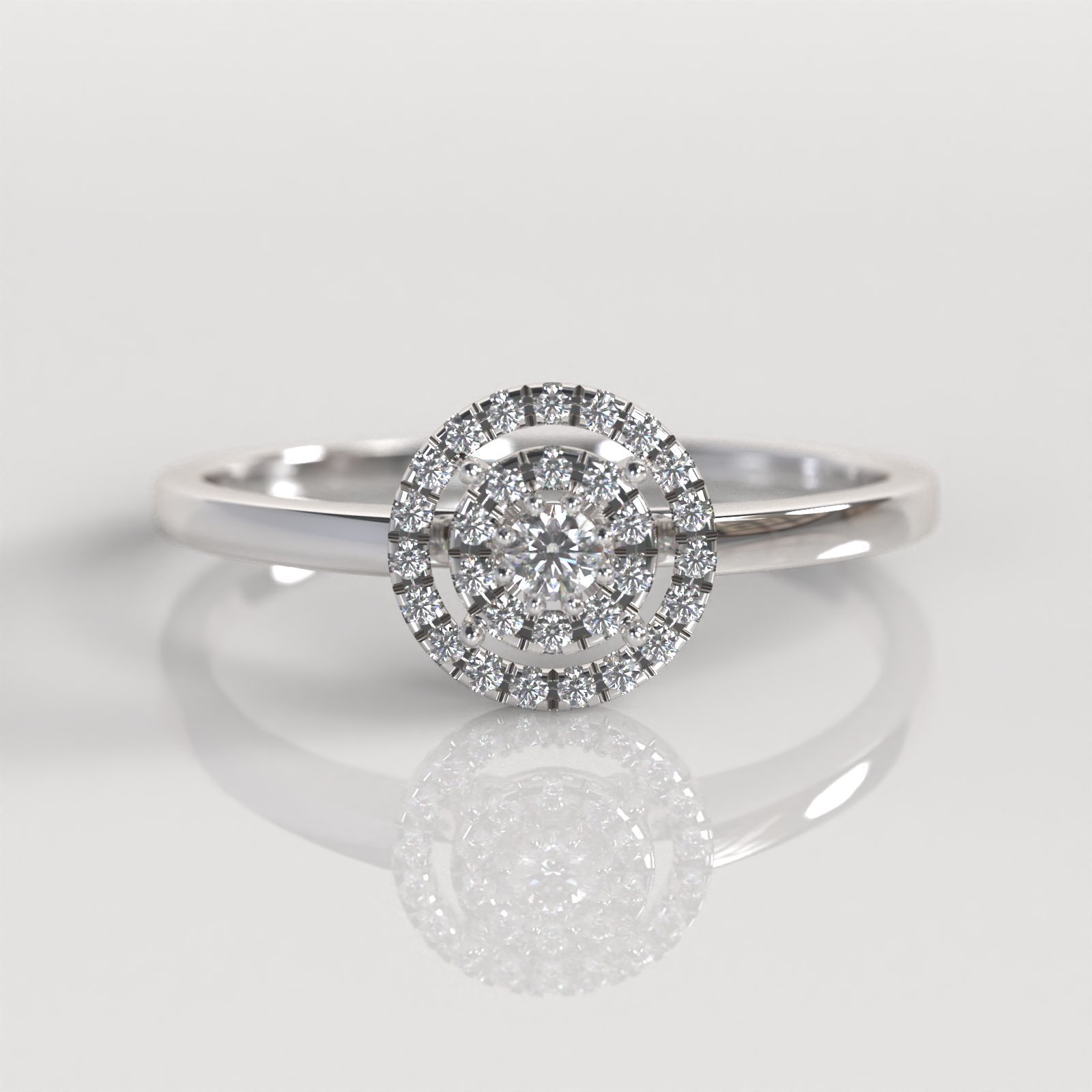 Anillo de Compromiso Seraphine - Plata