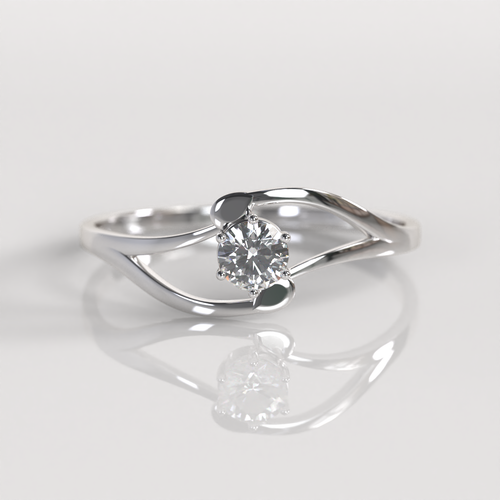 Anillo de Compromiso Adelle - Plata