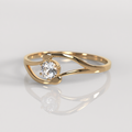 Anillo de Compromiso Adelle - Oro Rosado 18K