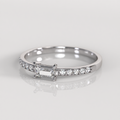 Anillo de Compromiso Annya - Oro Blanco 18K