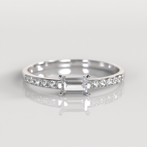 Anillo de Compromiso Annya - Plata