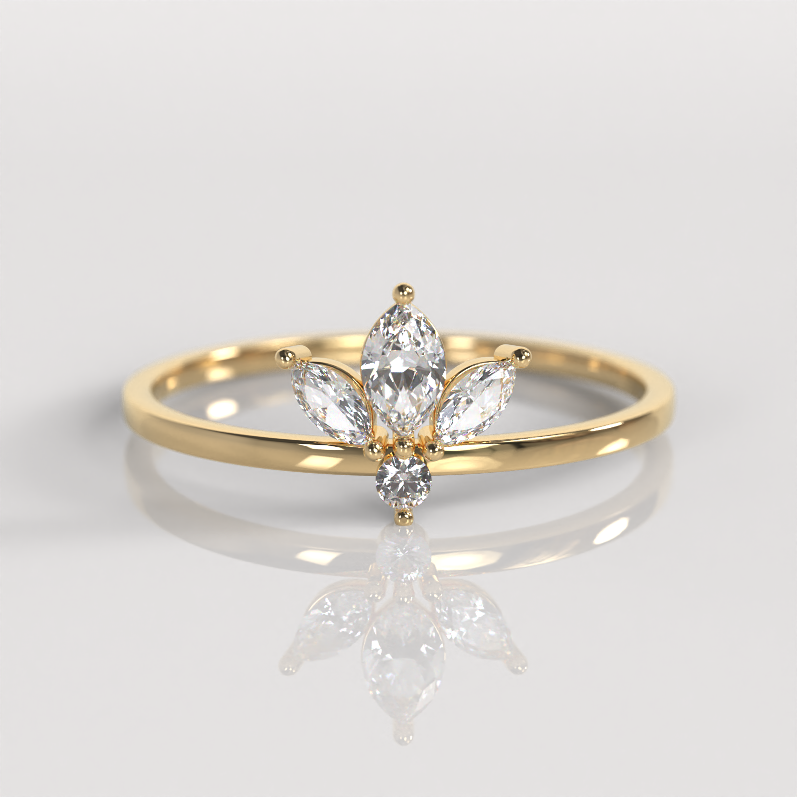 Anillo Zarah - Oro Amarillo 18K