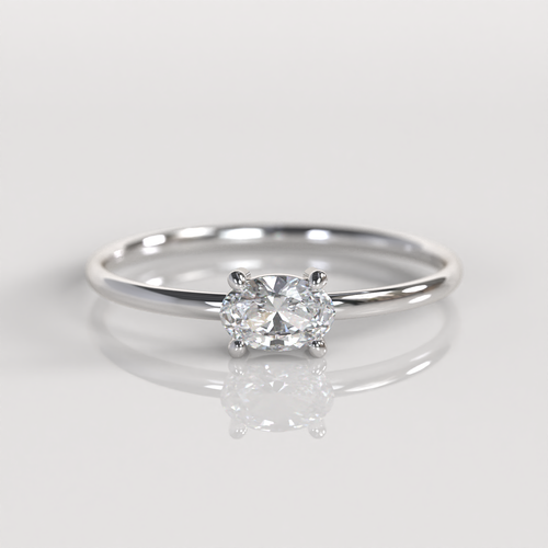 Anillo de Compromiso Ada - Plata