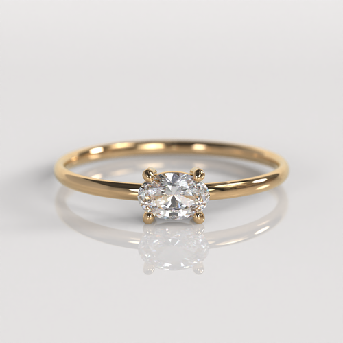 Anillo de Compromiso Ada - Oro Rosado 18K