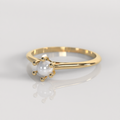 Anillo de Compromiso Perla - Oro Amarillo 18K