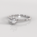 Anillo de Compromiso Perla - Oro Blanco 18K