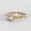 Anillo de Compromiso Perla - Oro Rosado 18K
