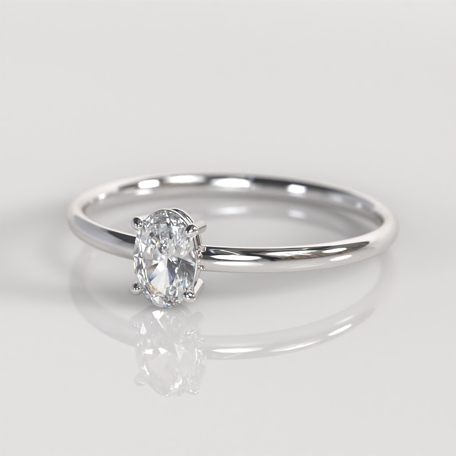 Anillo de Compromiso Olivia - Plata