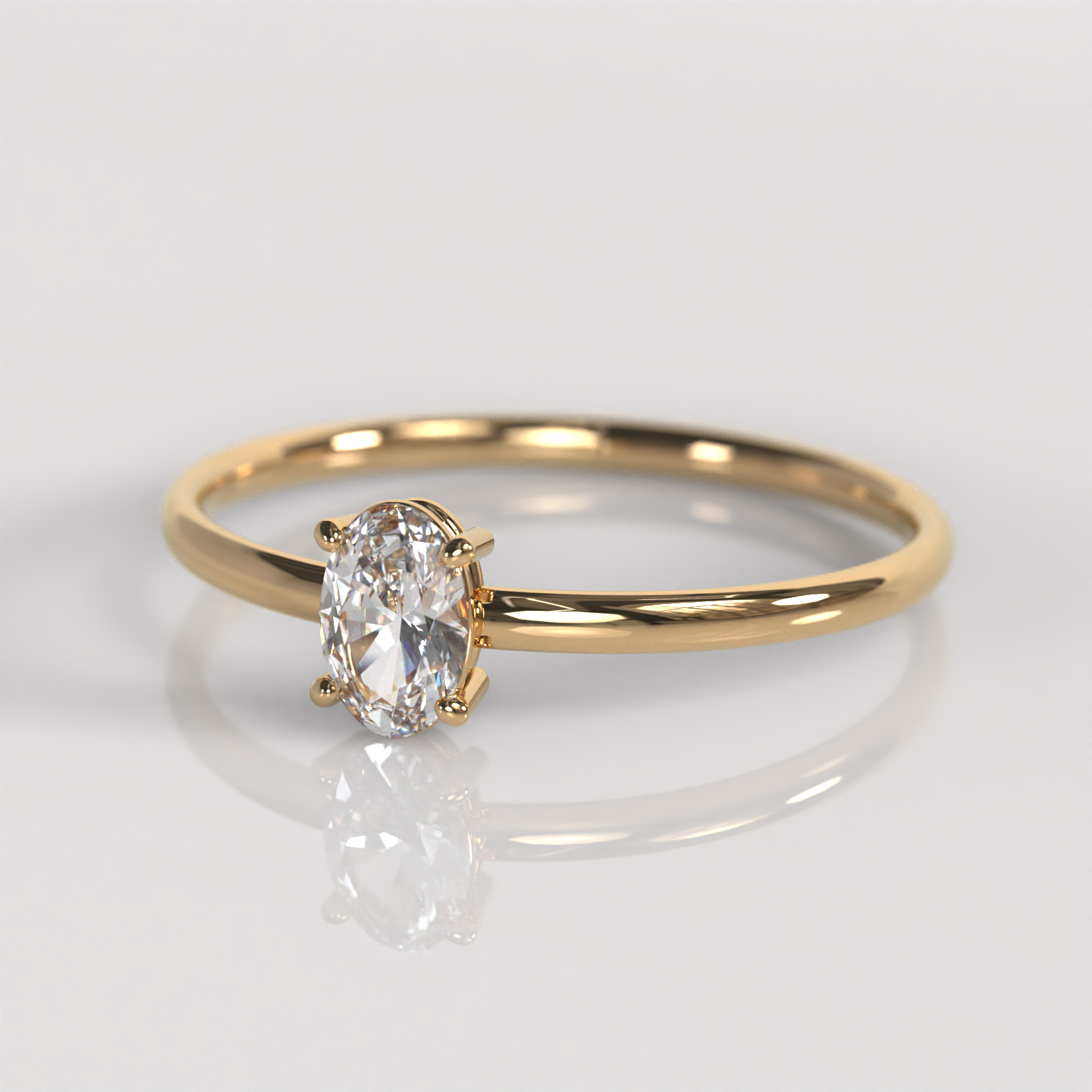 Anillo de Compromiso Olivia - Oro Rosado 18K