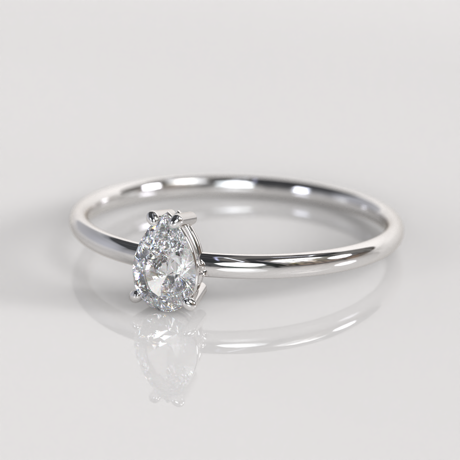 Anillo de Compromiso Claire - Plata