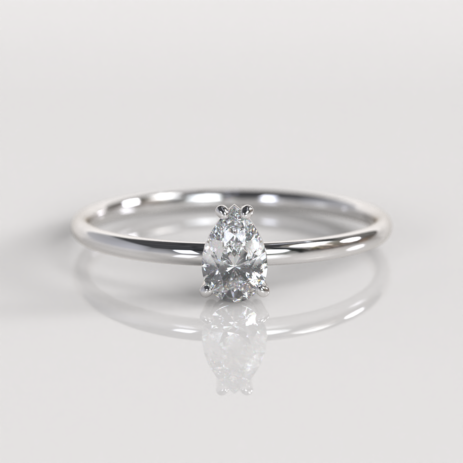 Anillo de Compromiso Claire - Plata