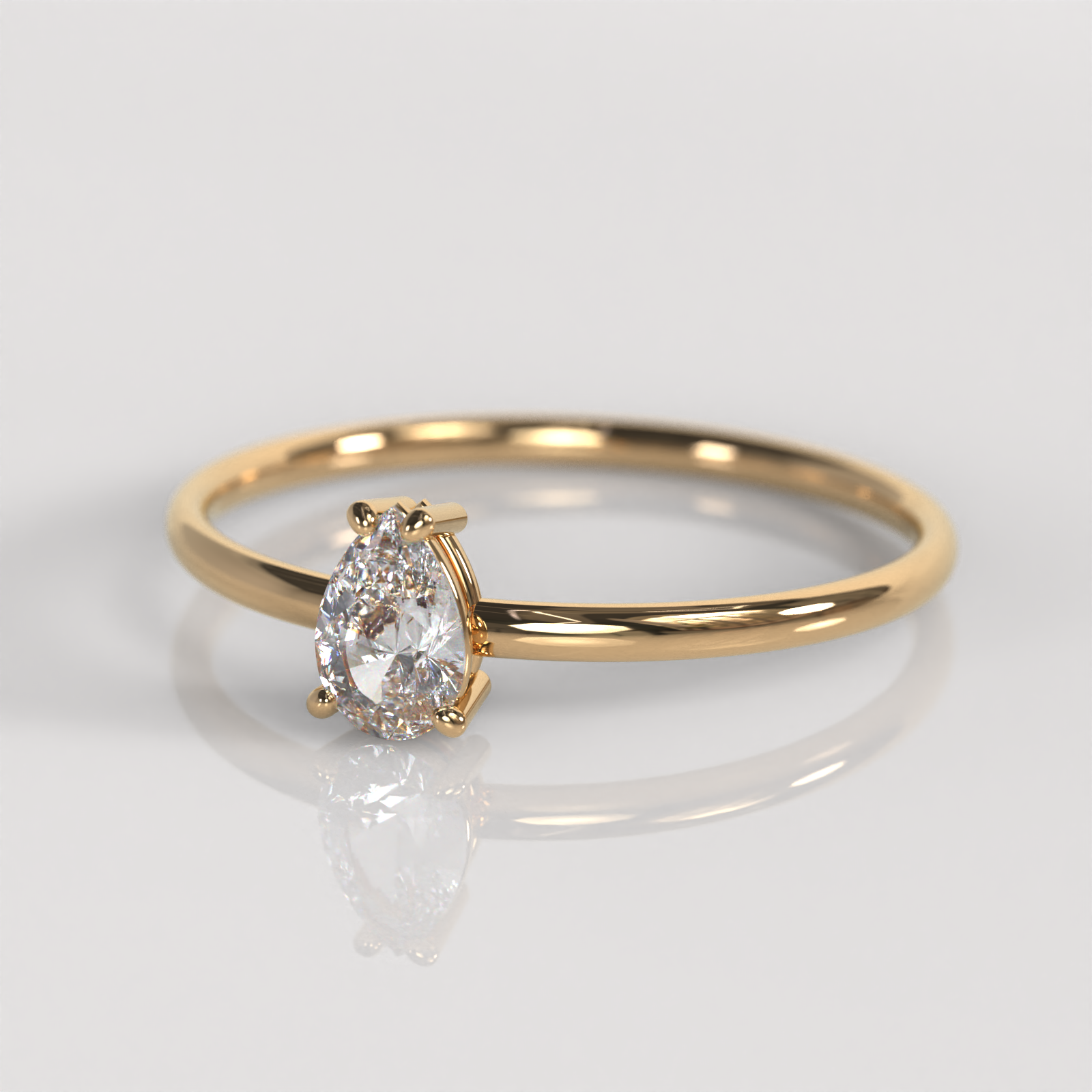Anillo de Compromiso Claire - Oro Rosado 18K