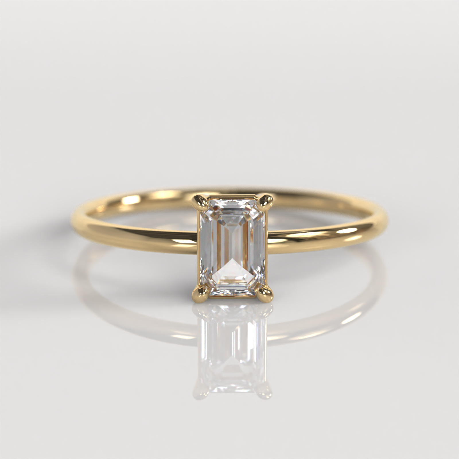 Anillo de Compromiso Ivara - Oro Amarillo 18K