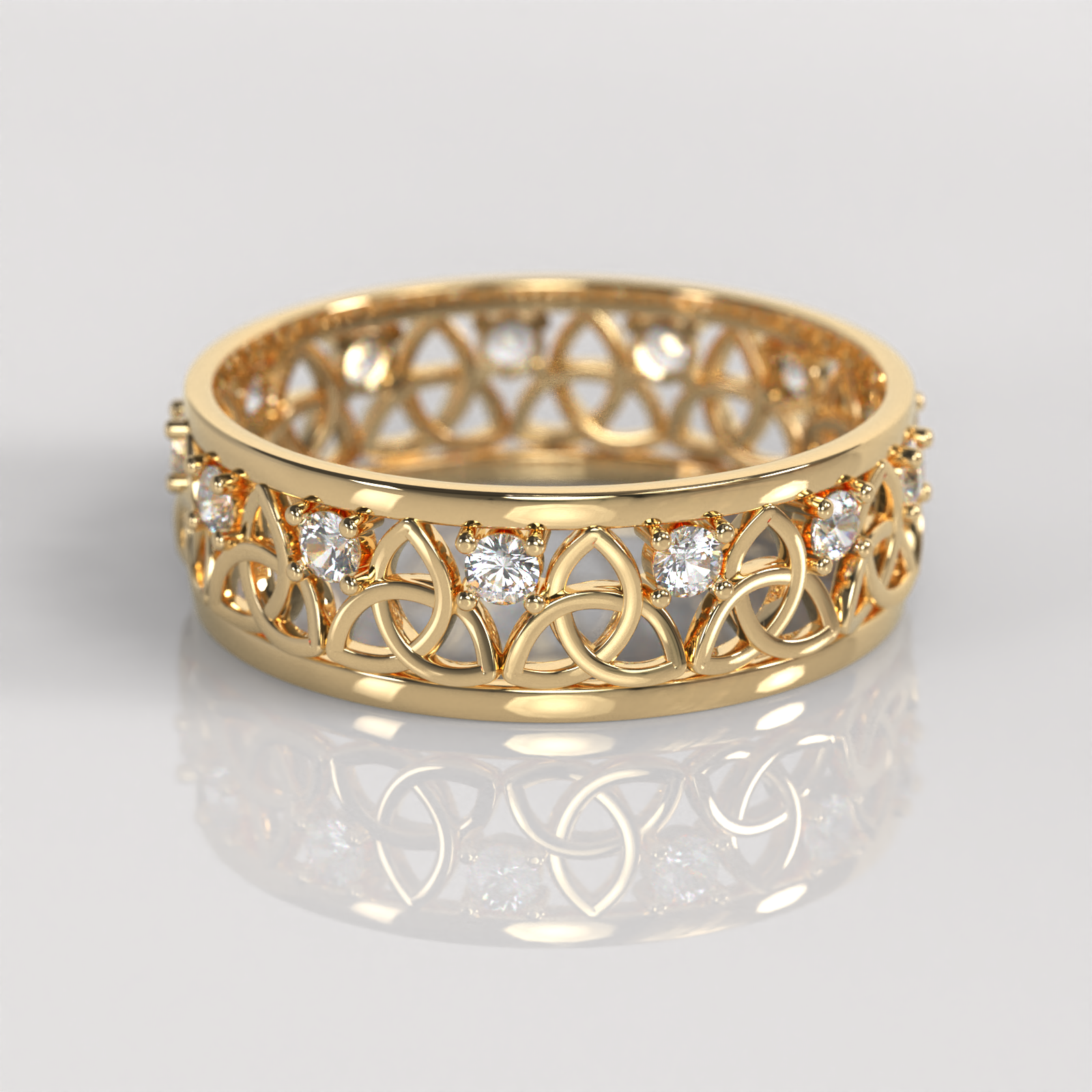 Anillo Triquel - Oro Amarillo 18K