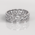 Anillo Triquel - Oro Blanco 18K