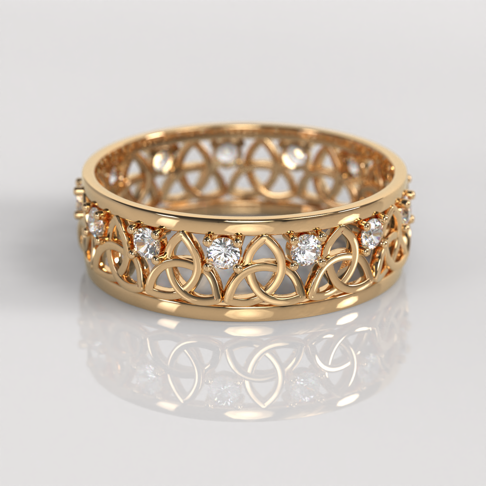 Anillo Triquel - Oro Rosado 18K