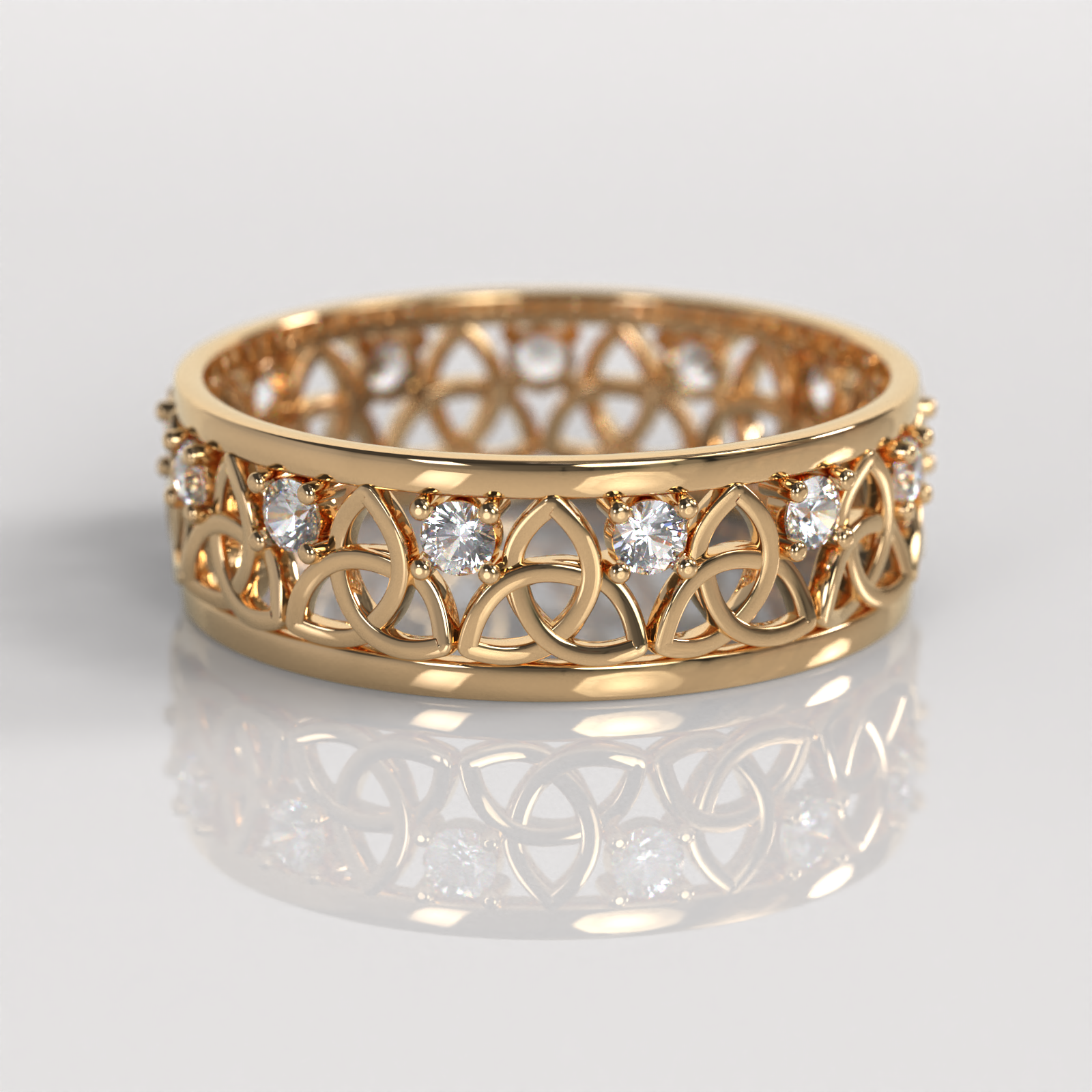 Anillo Triquel - Oro Rosado 18K