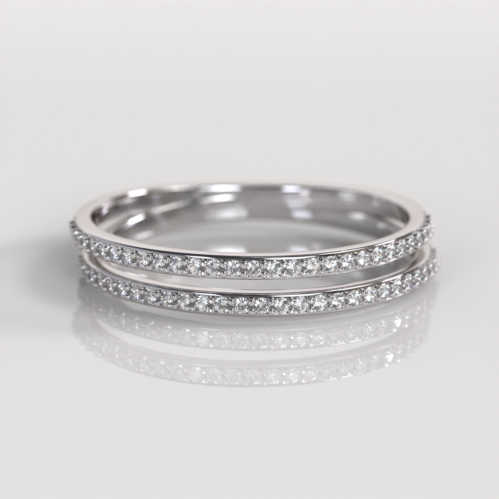 Anillo Amanda - Oro Blanco 18K