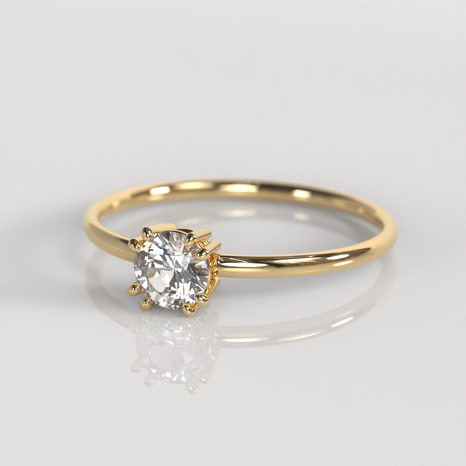 Anillo de Compromiso Camille - Oro Amarillo 18K