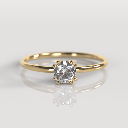 Anillo de Compromiso Camille - Oro Amarillo 18K