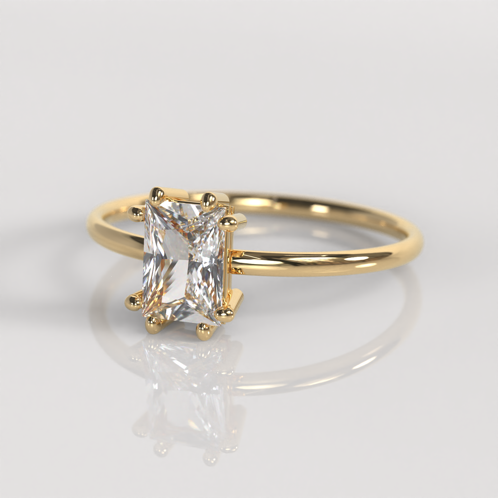 Anillo de Compromiso Chrysta - Oro Amarillo 18K