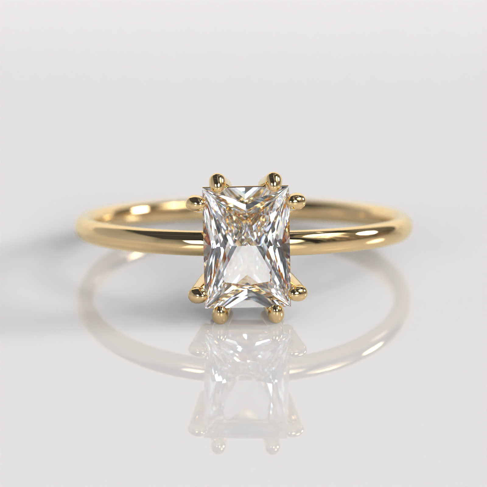 Anillo de Compromiso Chrysta - Oro Amarillo 18K