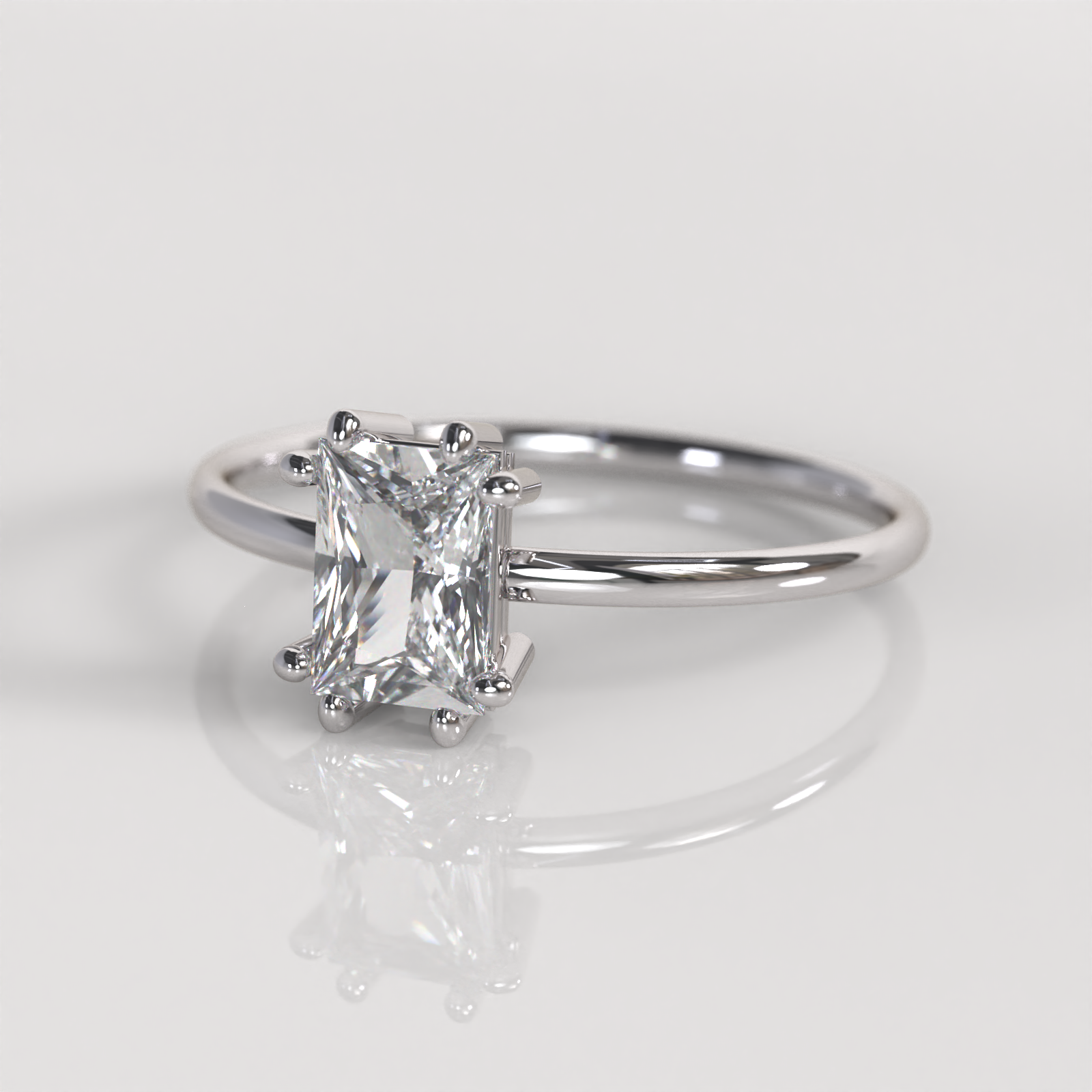 Anillo de Compromiso Chrysta - Oro Blanco 18K