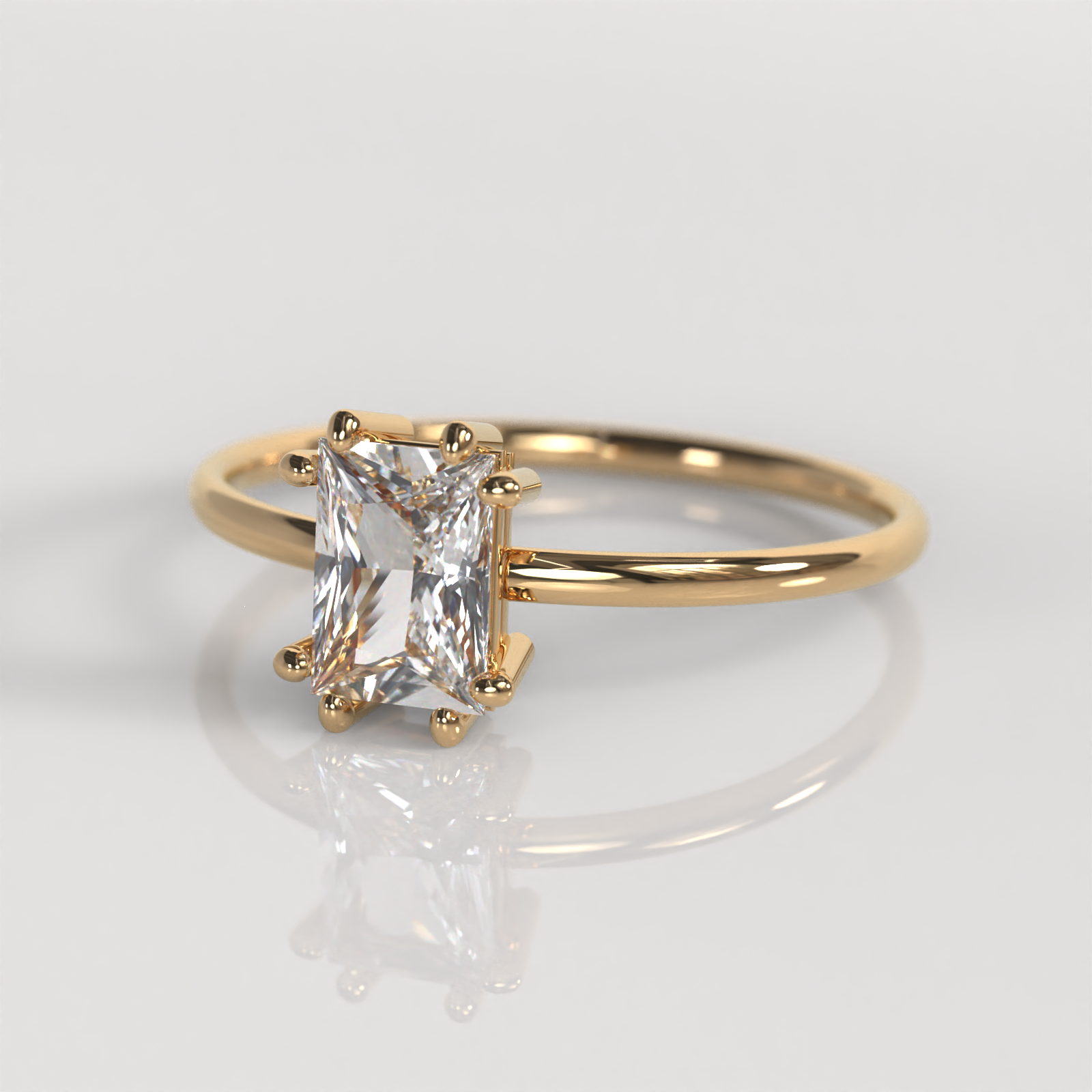 Anillo de Compromiso Chrysta - Oro Rosado 18K