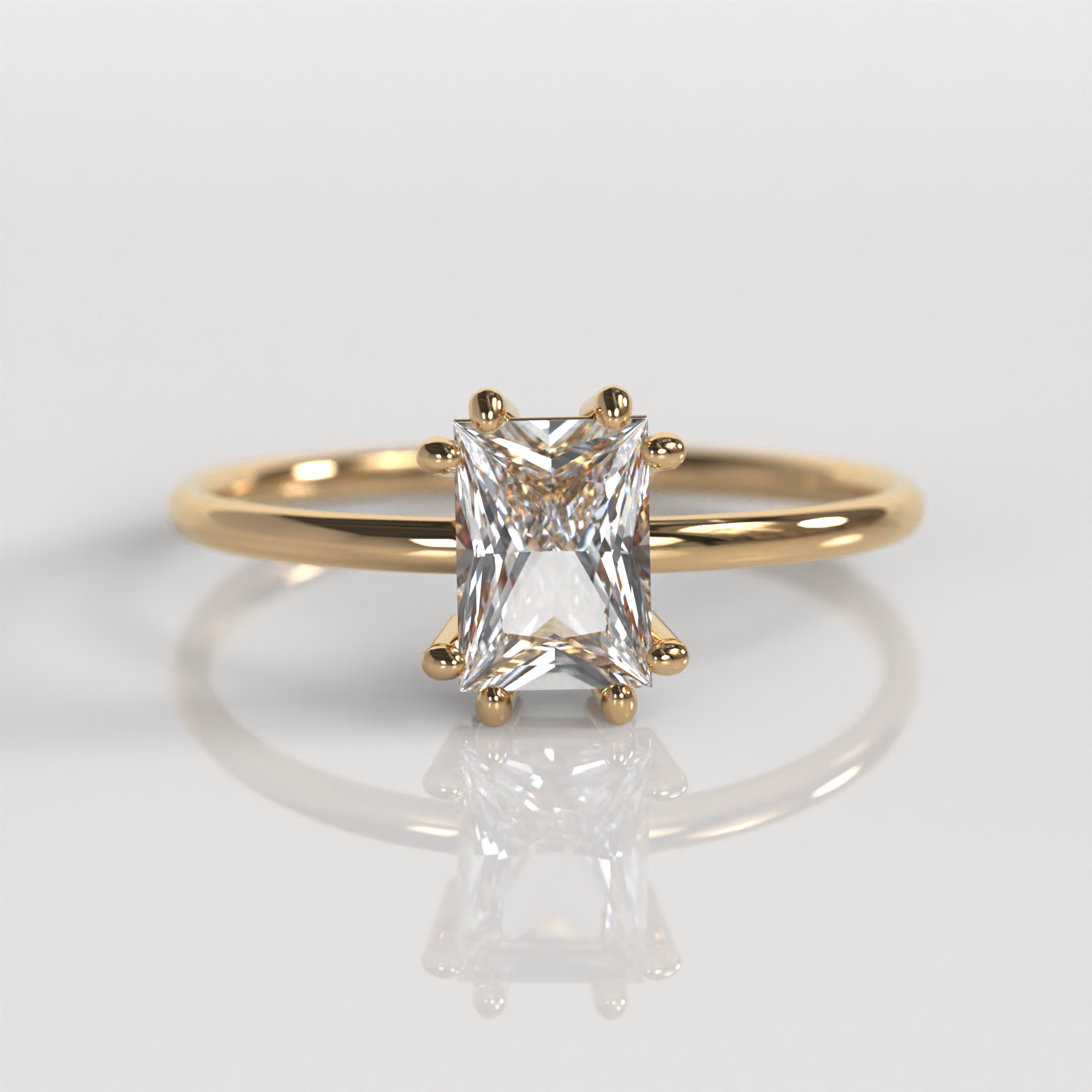 Anillo de Compromiso Chrysta - Oro Rosado 18K