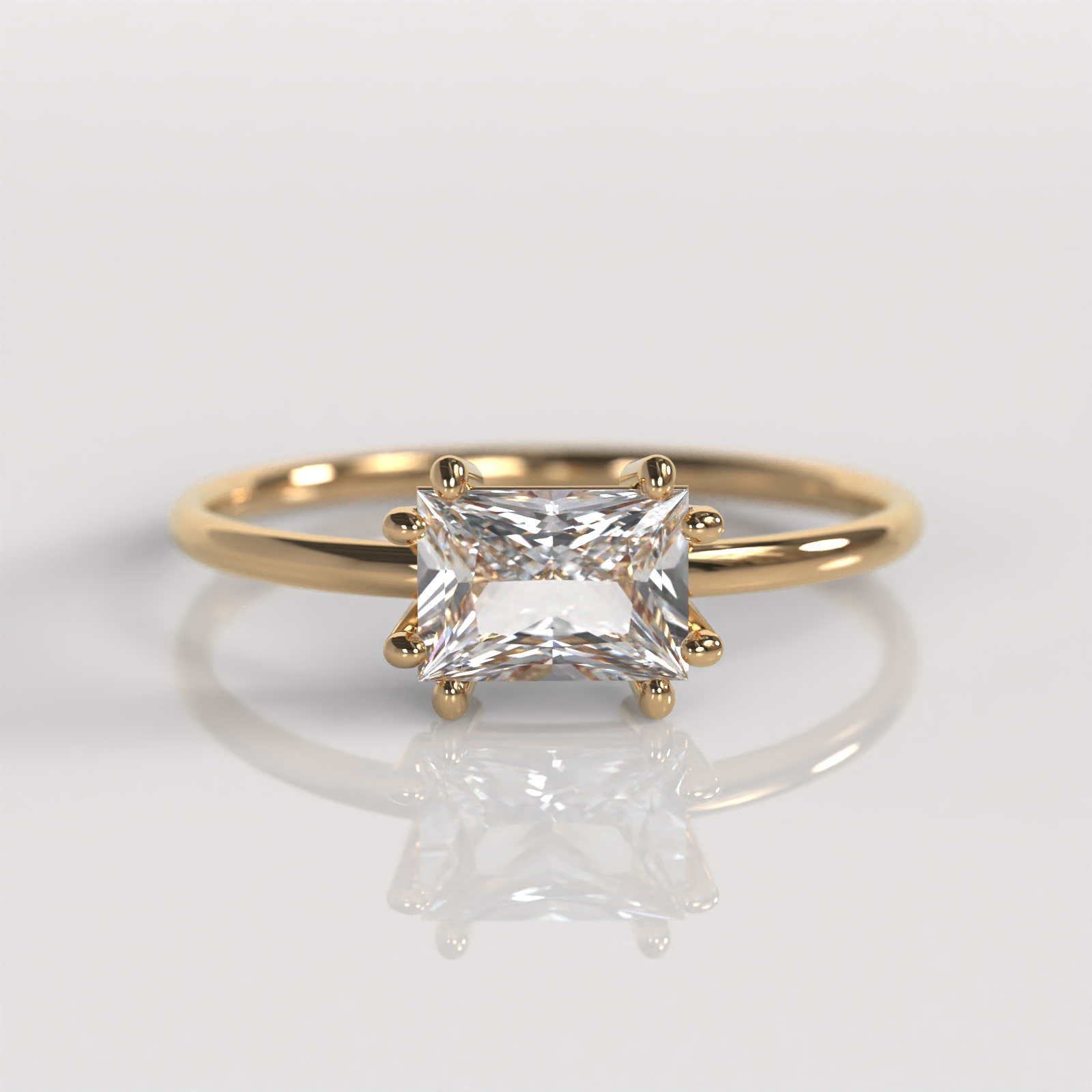 Anillo de Compromiso Regina - Oro Rosado 18K