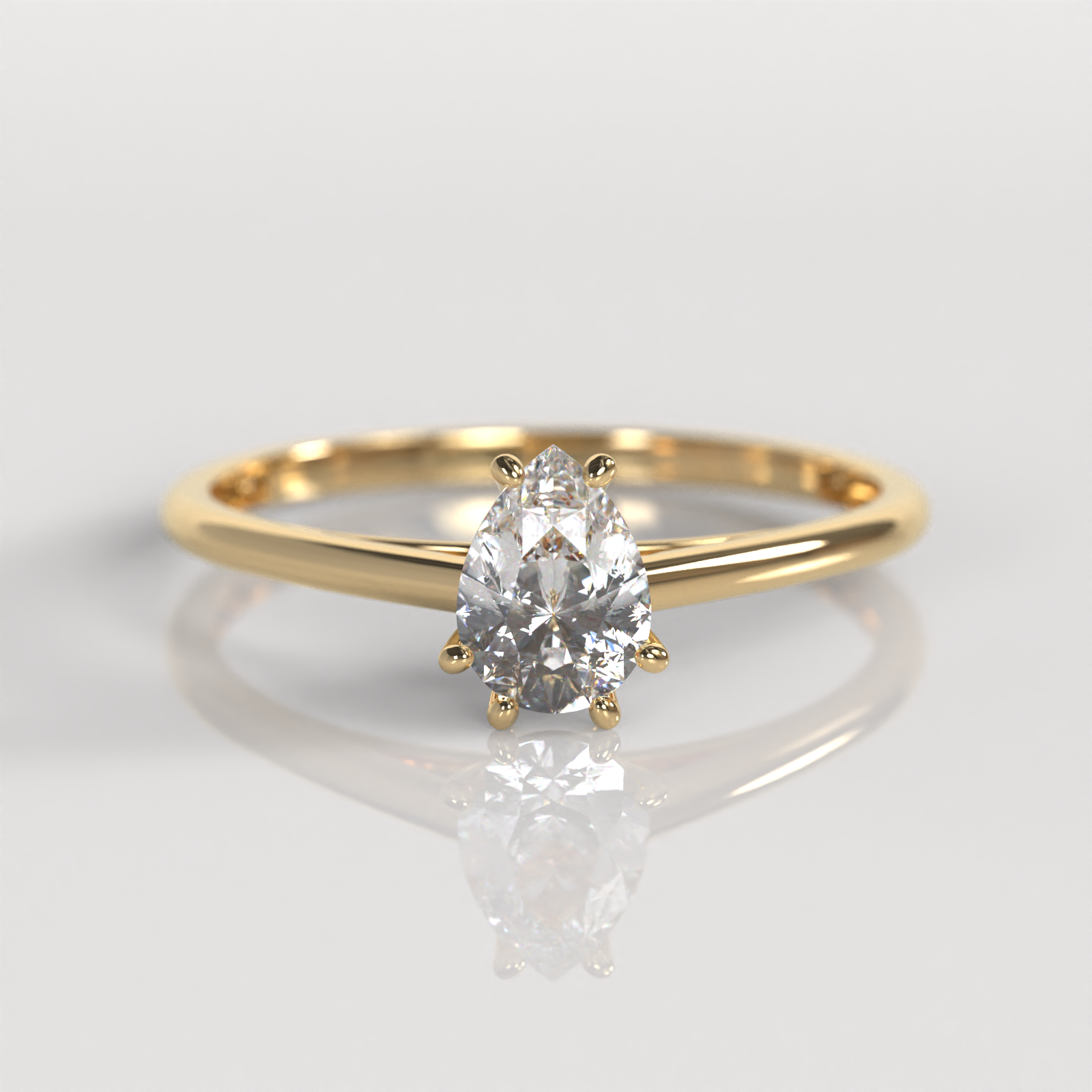 Anillo de Compromiso Elizabeth - Oro Amarillo 18K