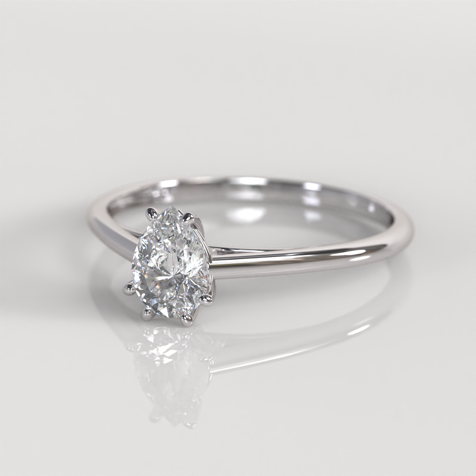 Anillo de Compromiso Elizabeth - Oro Blanco 18K