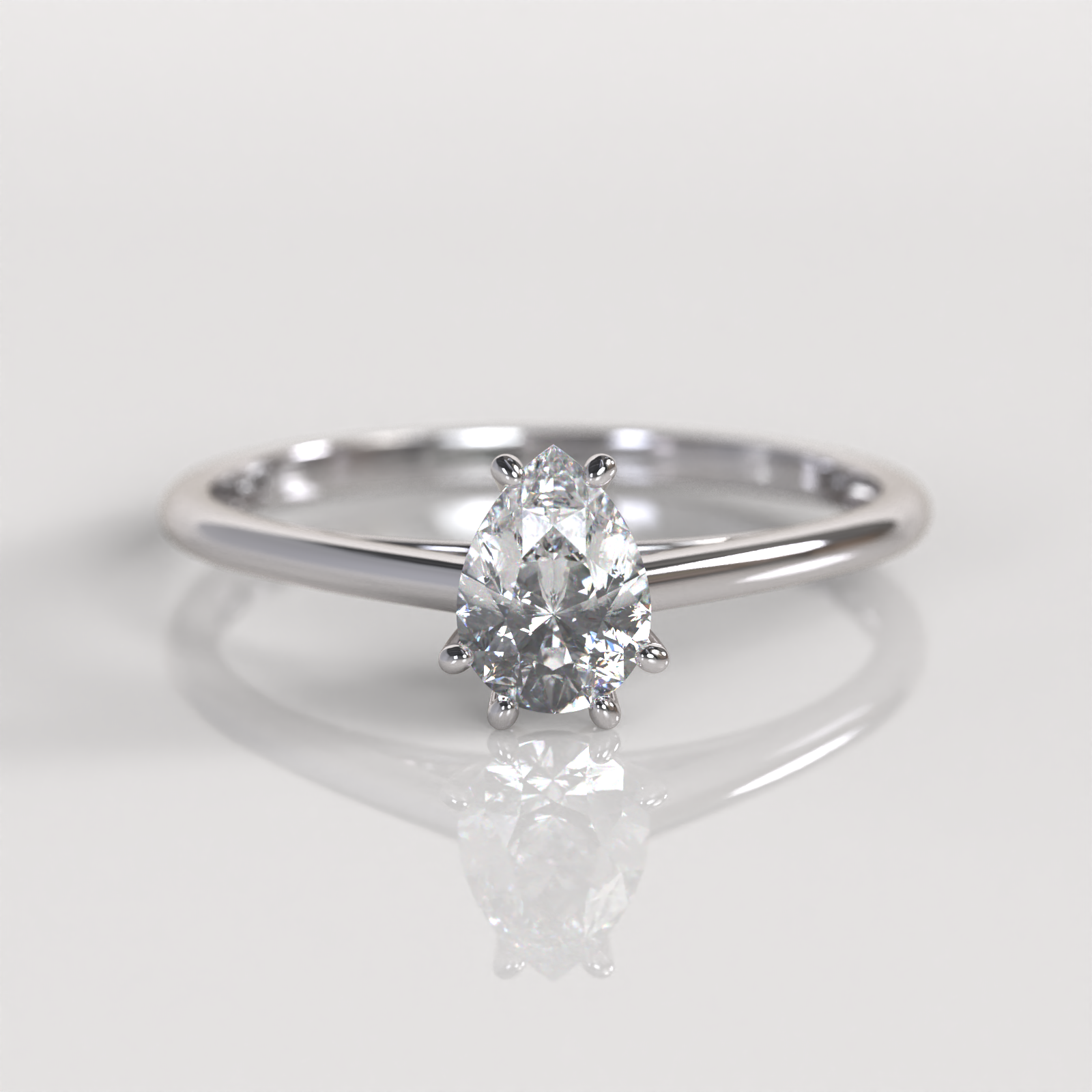 Anillo de Compromiso Elizabeth - Oro Blanco 18K