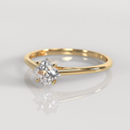 Anillo de Compromiso Hazell - Oro Amarillo 18K