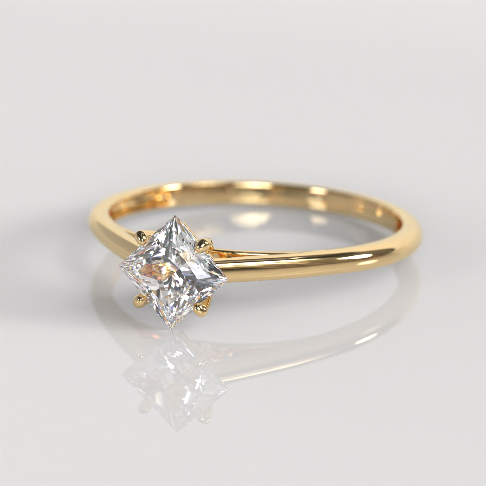 Anillo de Compromiso Hazell - Oro Amarillo 18K