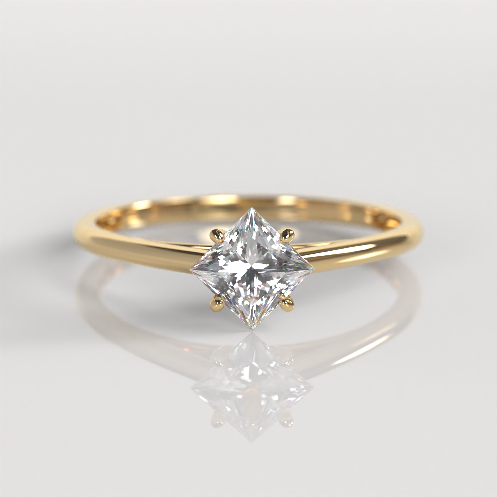 Anillo de Compromiso Hazell - Oro Amarillo 18K
