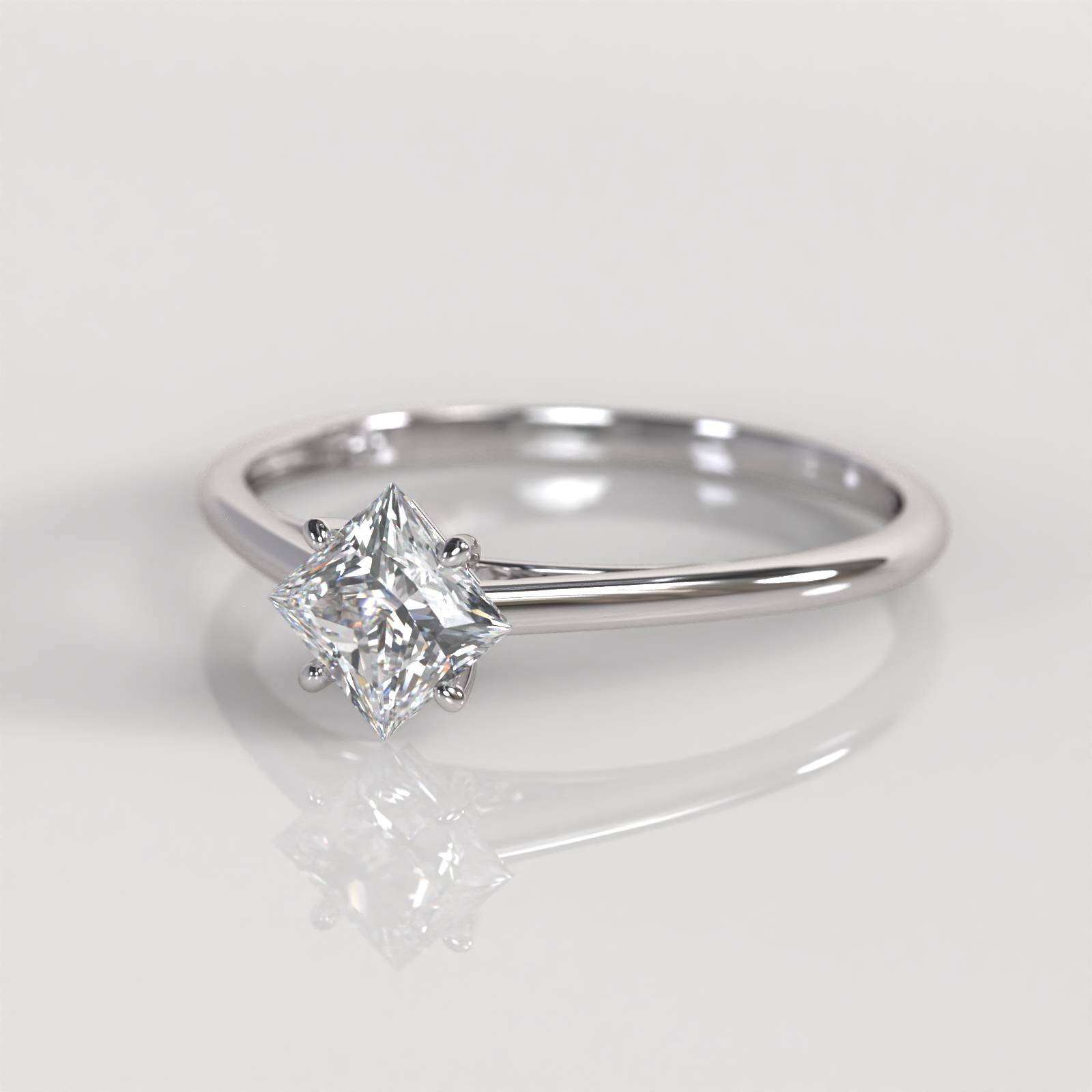 Anillo de Compromiso Hazell - Oro Blanco 18K