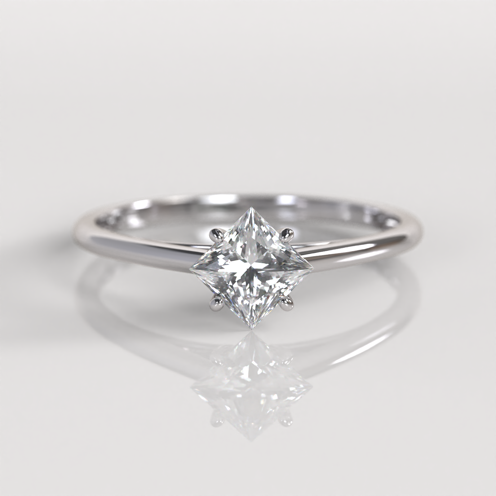 Anillo de Compromiso Hazell - Oro Blanco 18K