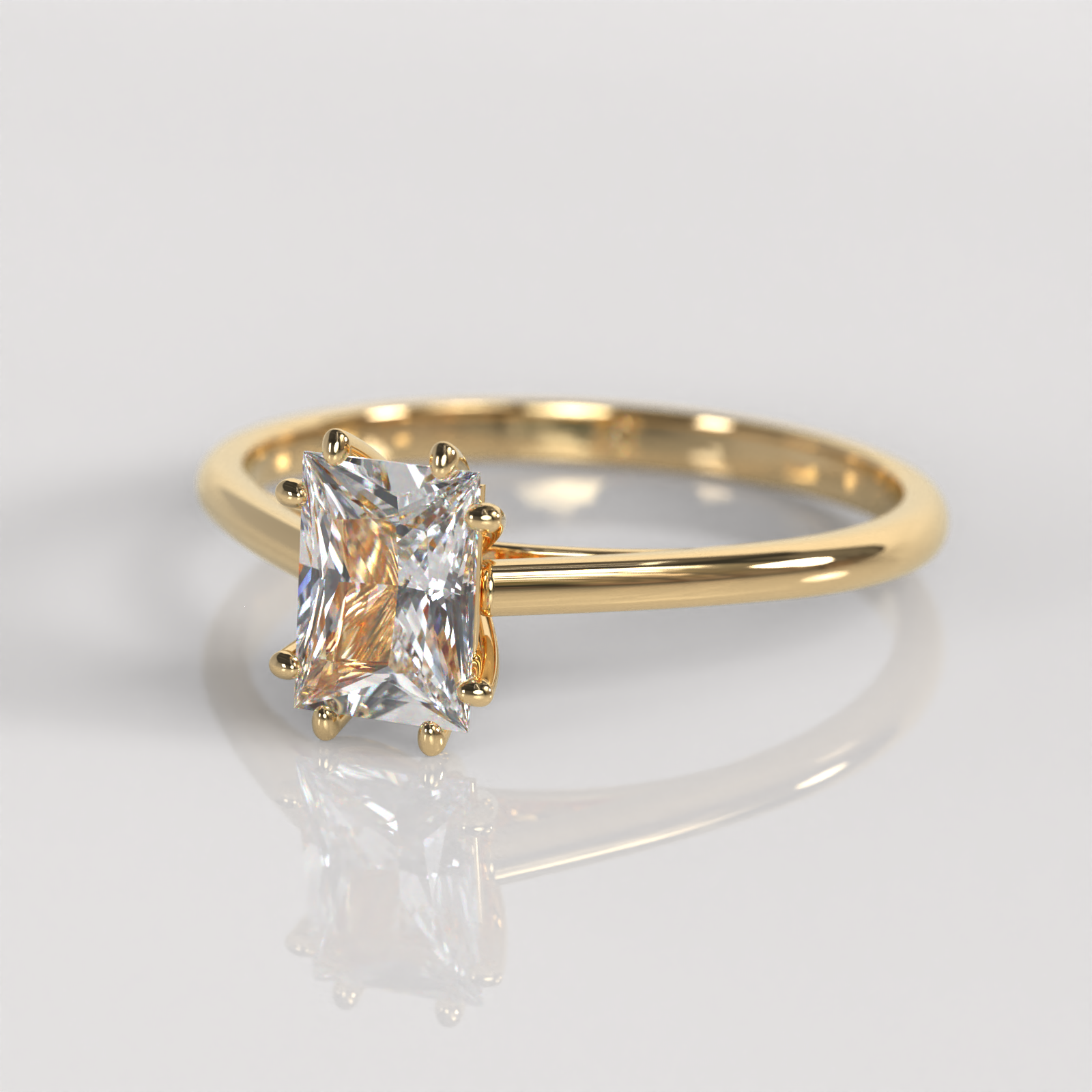 Anillo de Compromiso Victoria - Oro Amarillo 18K