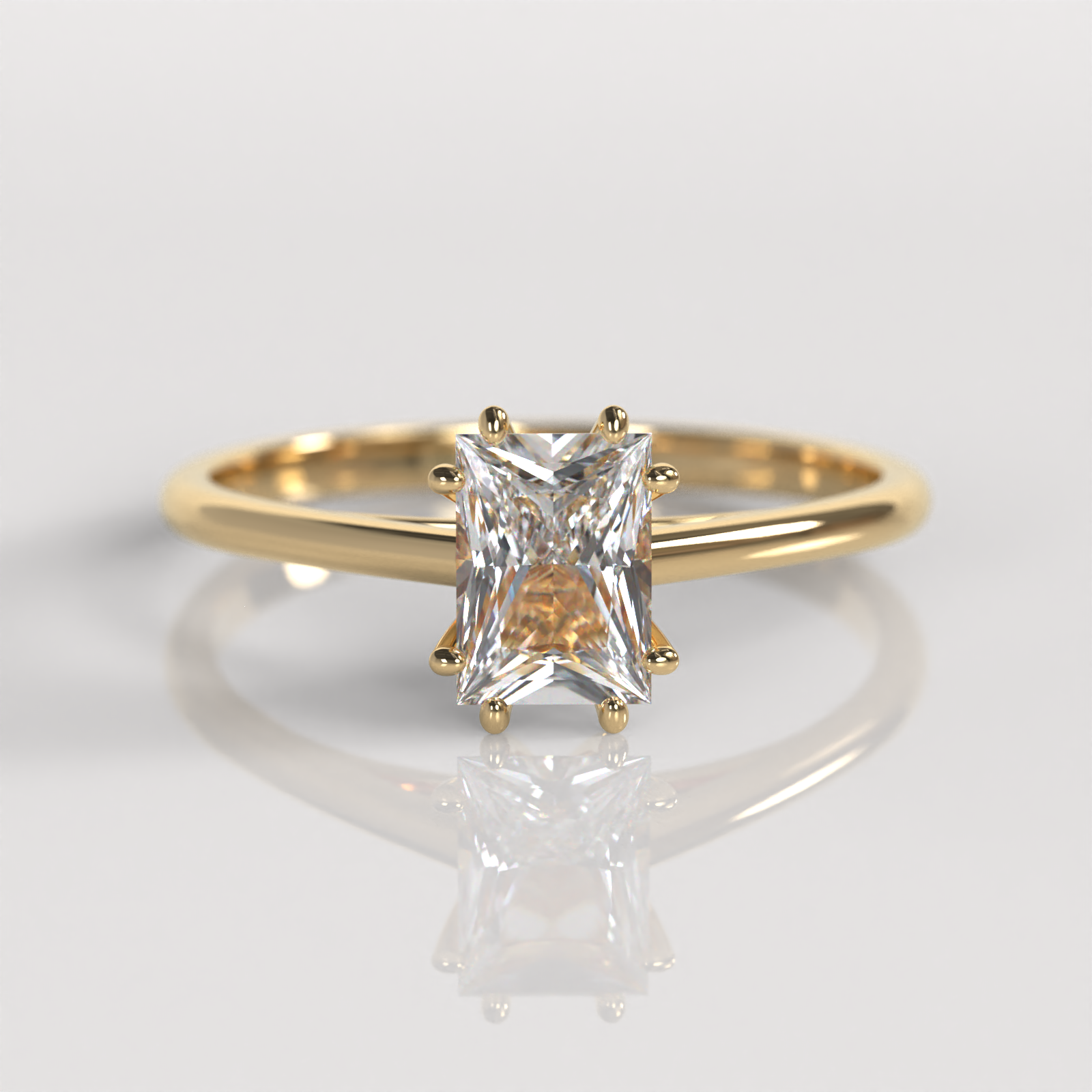 Anillo de Compromiso Victoria - Oro Amarillo 18K
