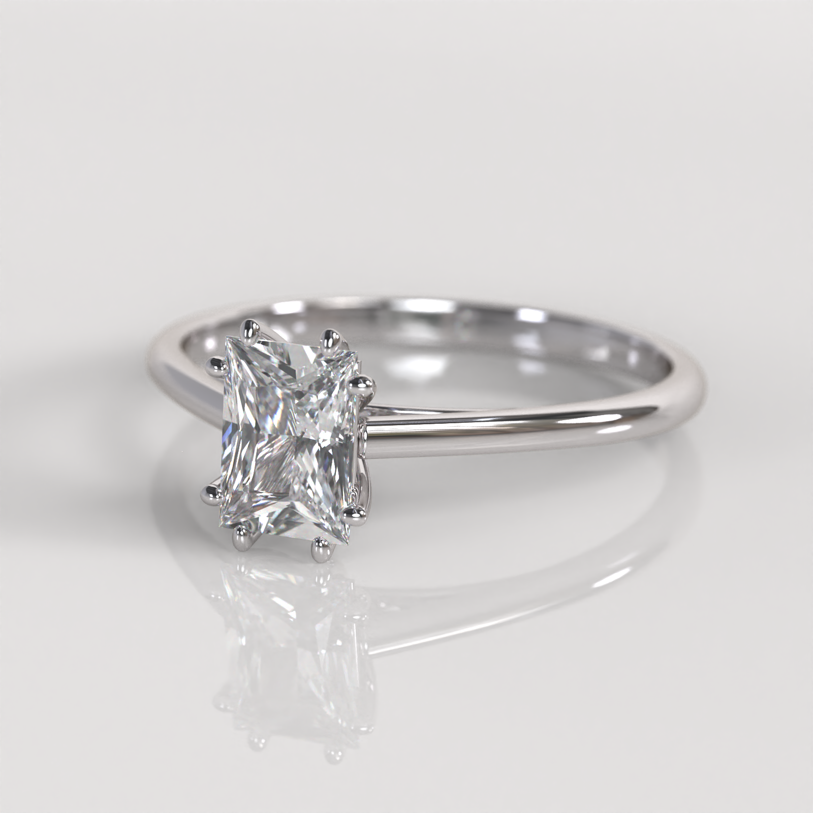 Anillo de Compromiso Victoria - Oro Blanco 18K