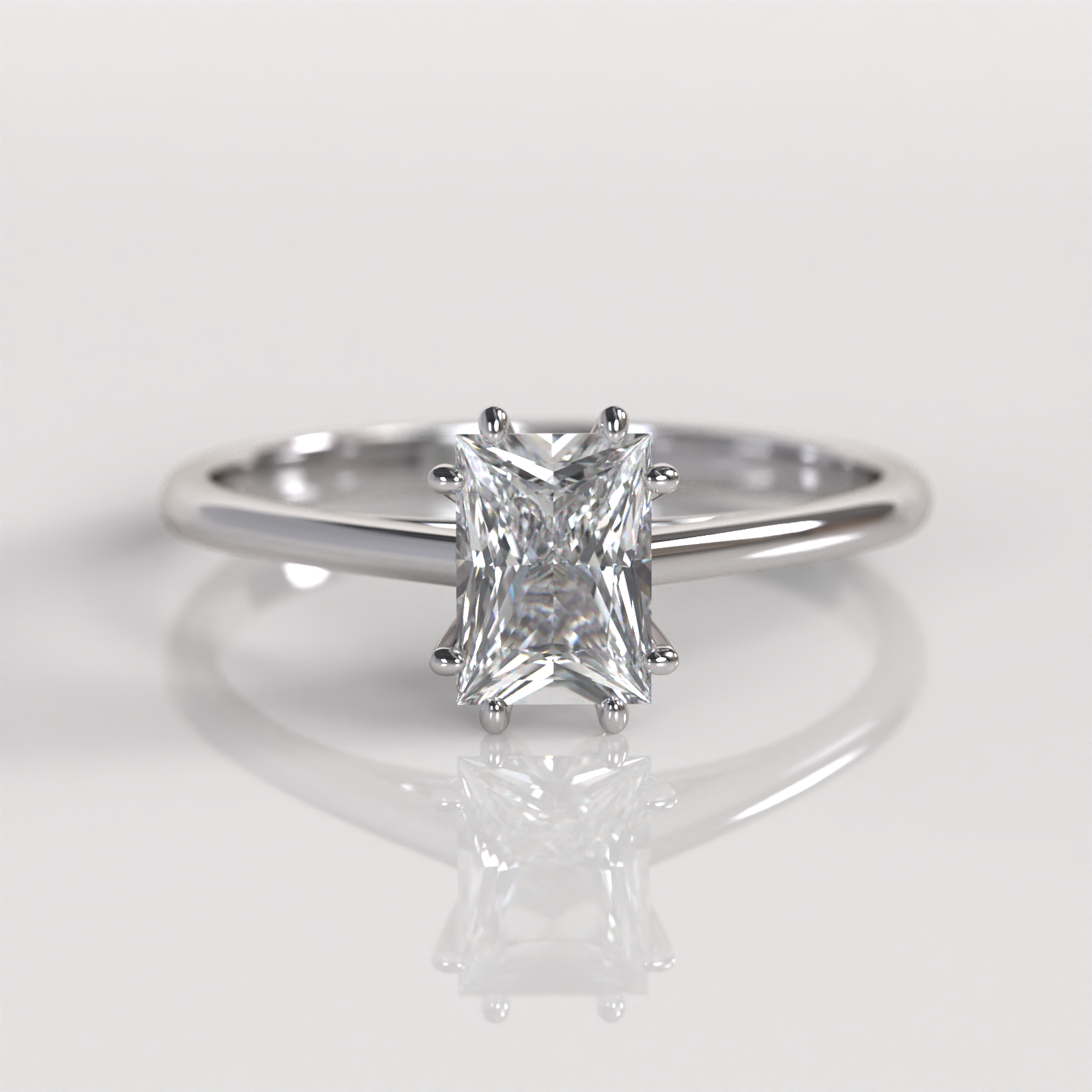 Anillo de Compromiso Victoria - Oro Blanco 18K